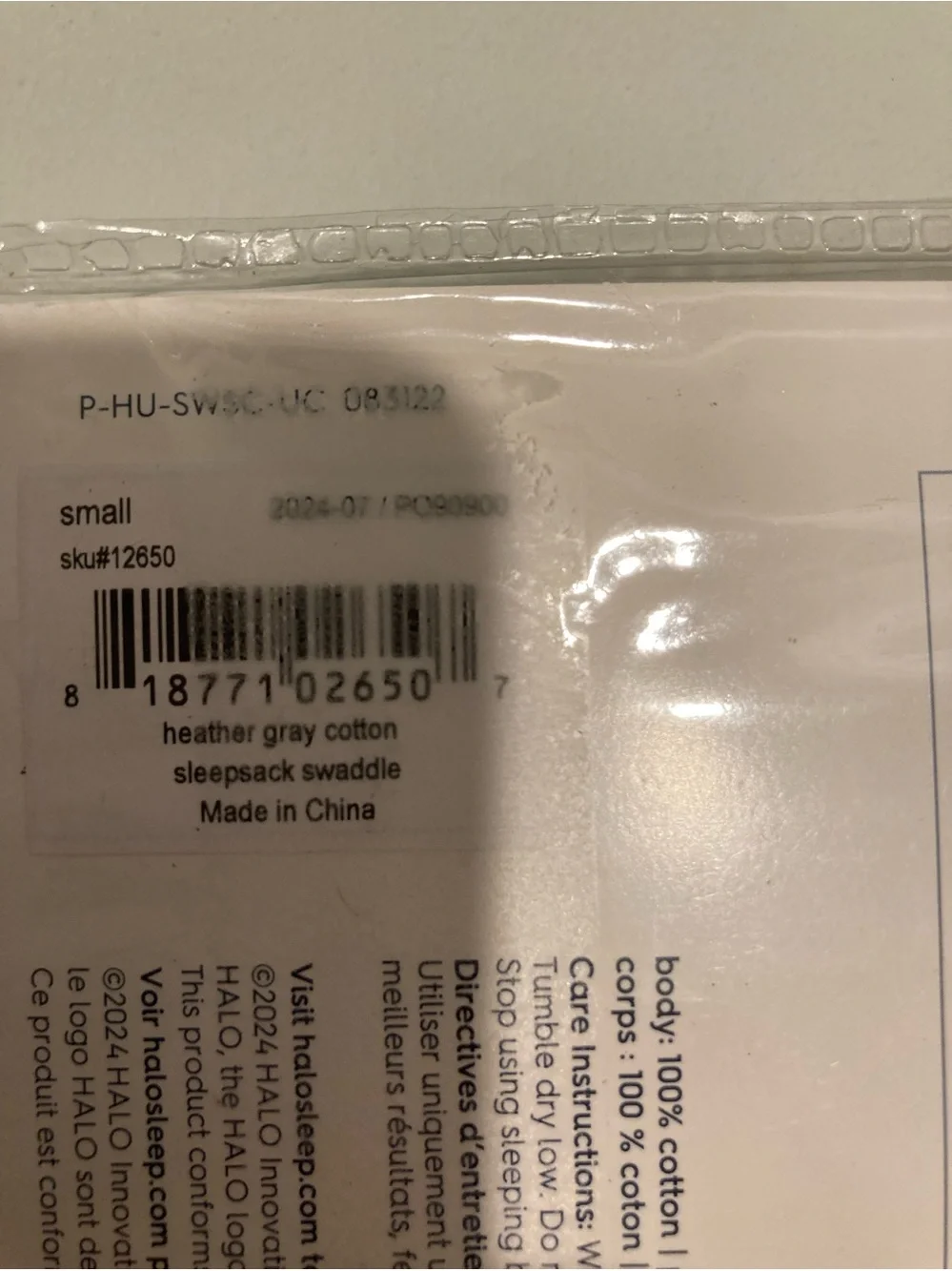 Halo sleepsack soft